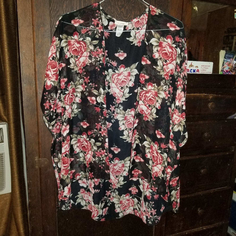 Rose sheer shaw
